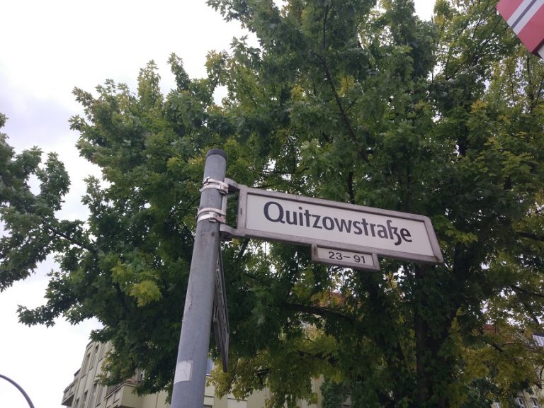 Benannt nach einem Adelsgeschlecht: die Quitzowstraße; Foto: Maike Brülls