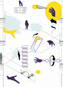 Kunst am Bau 48. Schule “Schritt für Schritt”, Lars Karl Becker