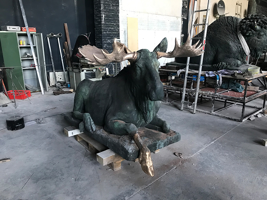 Elch mit montierten Teilnachgüssen_2020_Werkstatt Knaak_Foto RAO