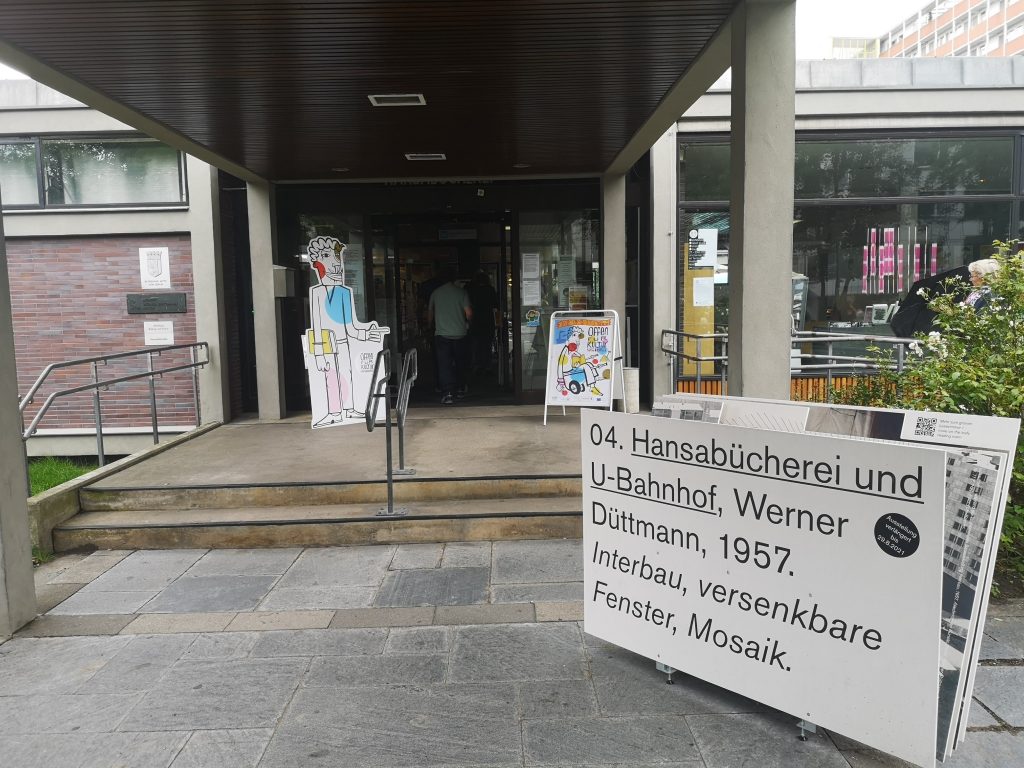 Eingang Hansabibliothek, Foto @ Offen für Kultur