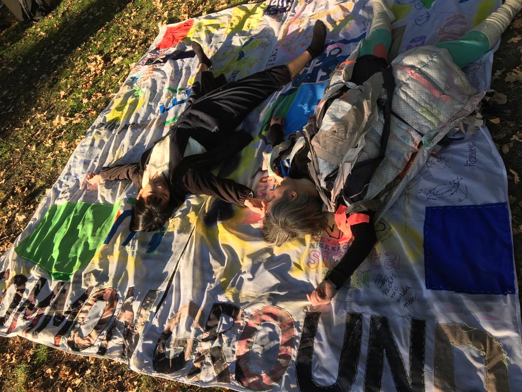 Marta Sala (rechts) auf der im Rahmen des Projektes