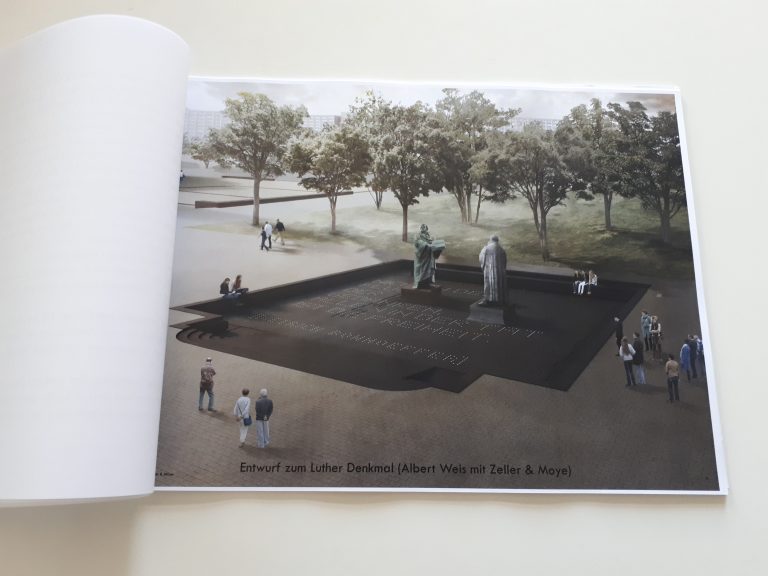 Entwurf des Luther-Denkmals von Albert Weis und den Architekten Zeller & Moye, Foto @ Anna-Lena Wenzel