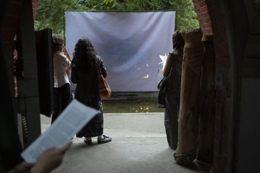 Eröffnung der Ausstellung „Politics of Being Heard“ im Bärenzwinger. Foto: Juan Saez