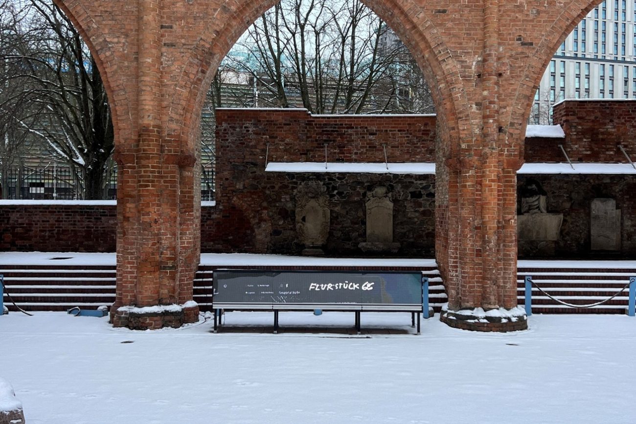 RUINEigentum, Klosterruine Berlin, Januar 2026. Foto: Alin Daghestani