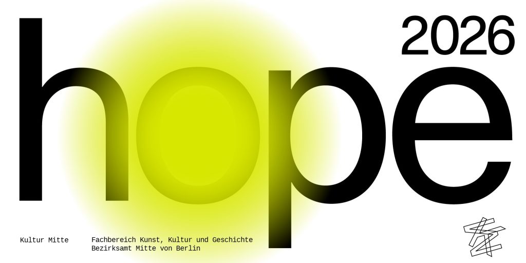 The word hope with yellow circle