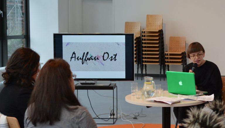 Henrike Naumann in der Galerie Wedding. © Galerie Wedding