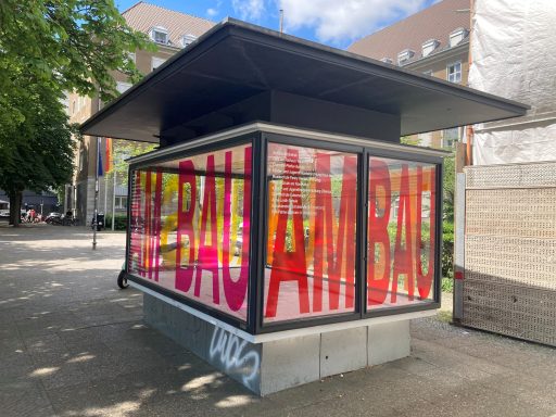 Ausstellungsansicht Kunst am Bau im Bezirk Mitte, Foto: Judith Laub, 2026